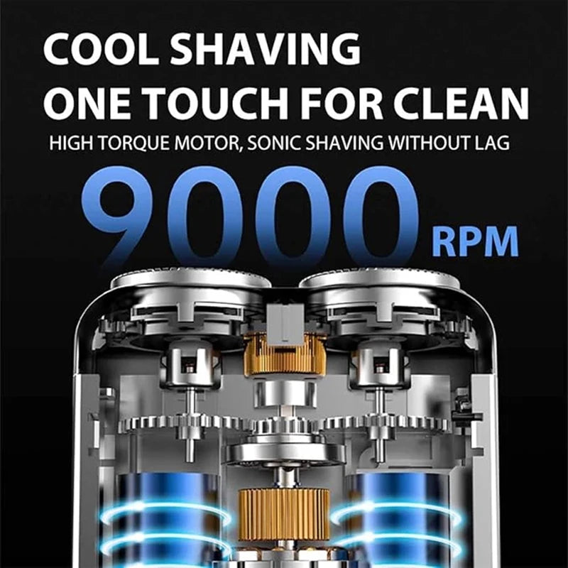 BladeRing Pro™ – Double-Ring Portable Electric Shaver