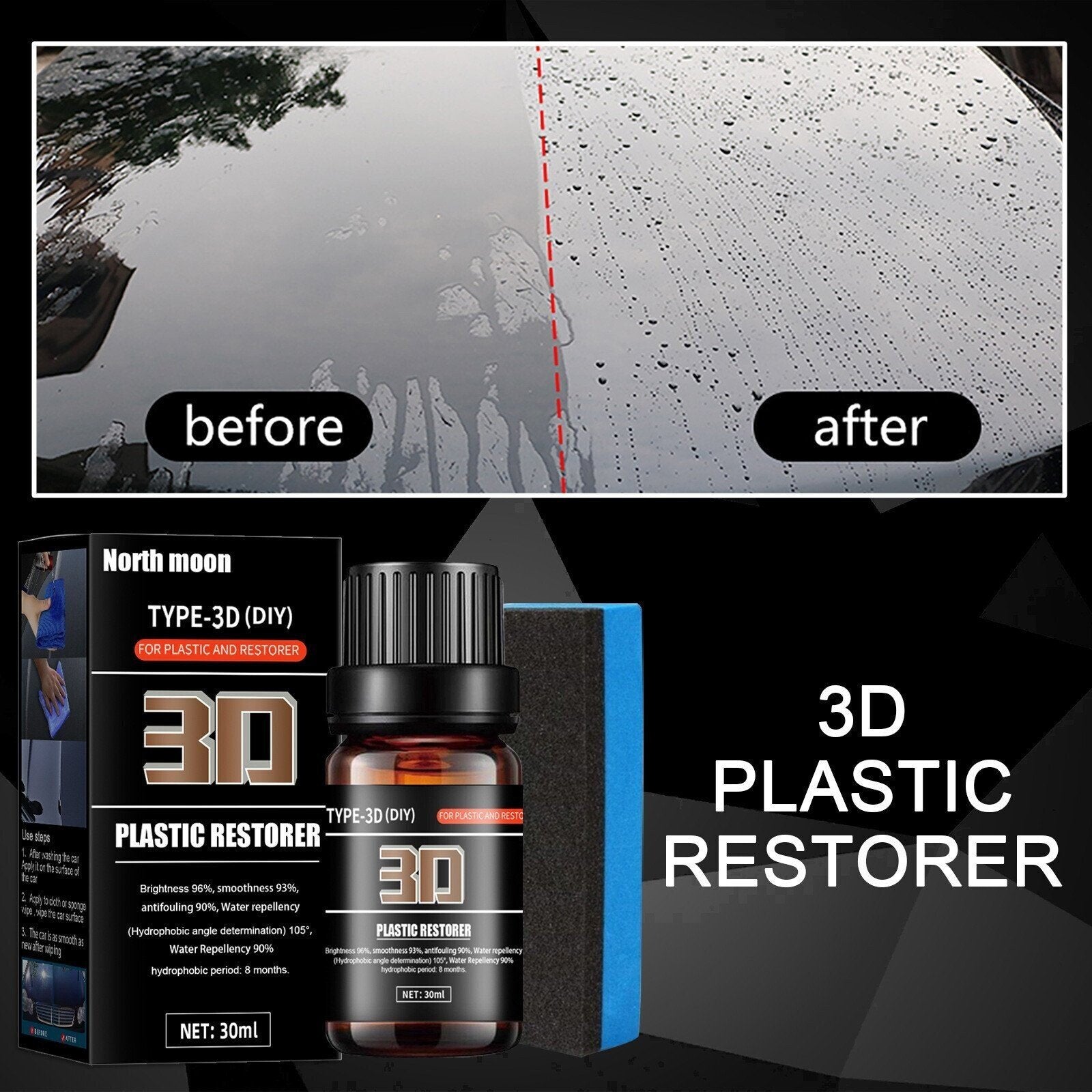 🔥9H NANO Car Plastic Plating Refurbishing Agent