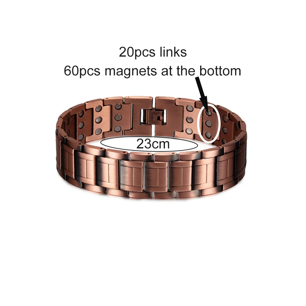 Copper magnetic bracelet — Helps relieve fatigue and supports the body’s natural circulation