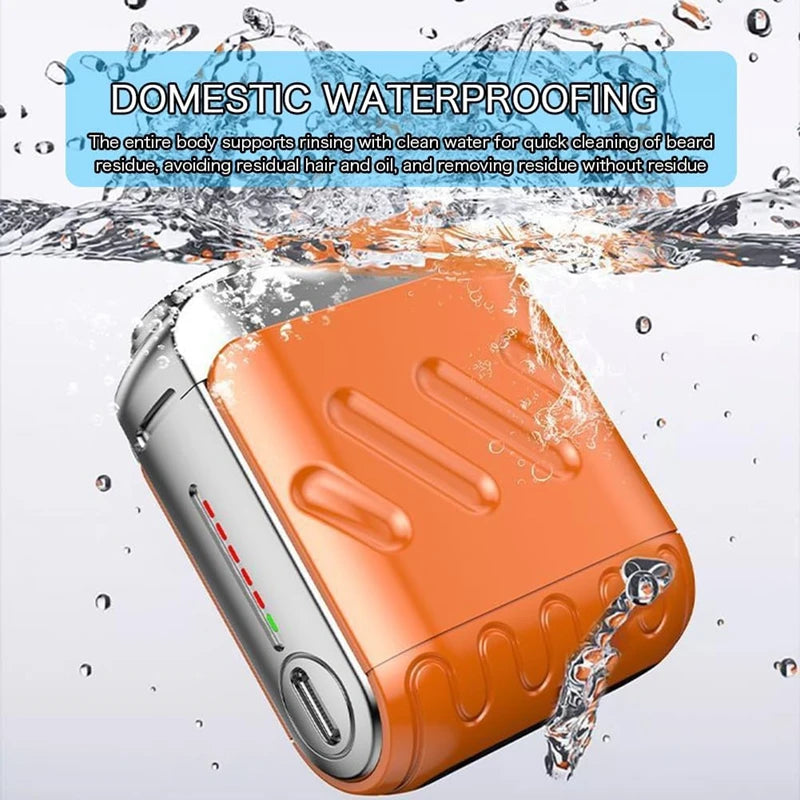BladeRing Pro™ – Double-Ring Portable Electric Shaver