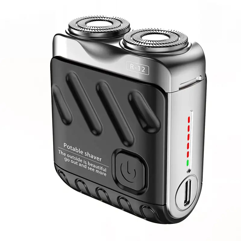 BladeRing Pro™ – Double-Ring Portable Electric Shaver